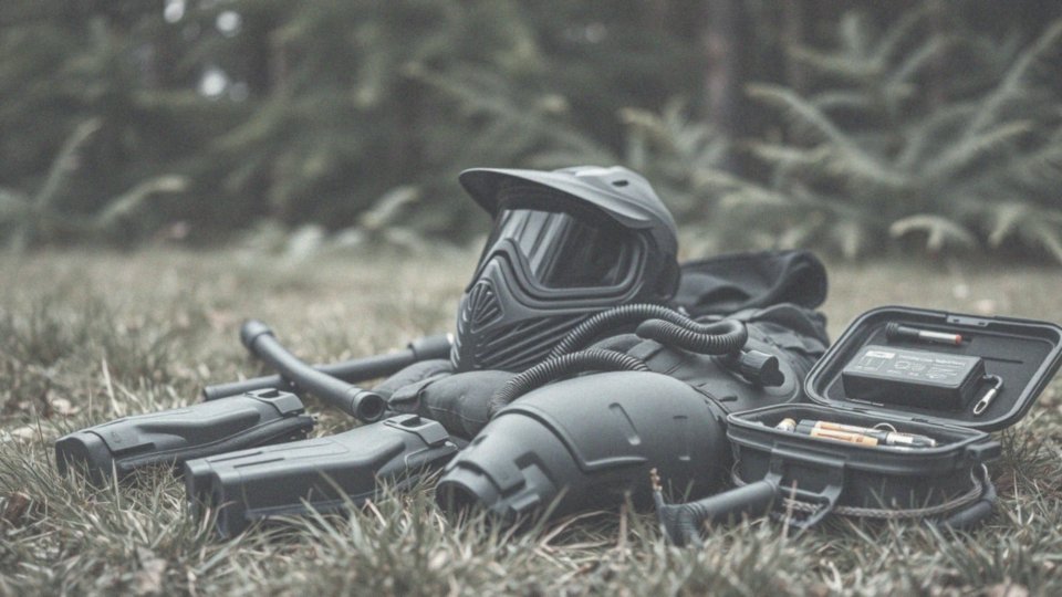 Jakie akcesoria są dostępne w zestawie do paintballa?