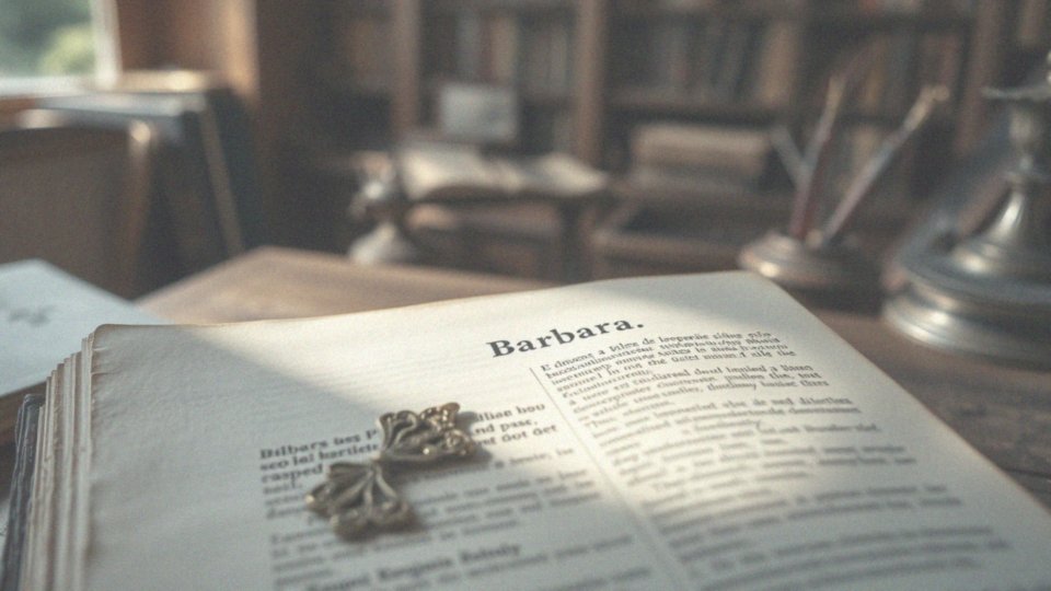 Co oznacza imię Barbara?