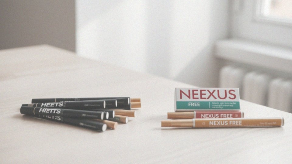 Jakie są różnice między wkładami HEETS a NEXUS FREE?