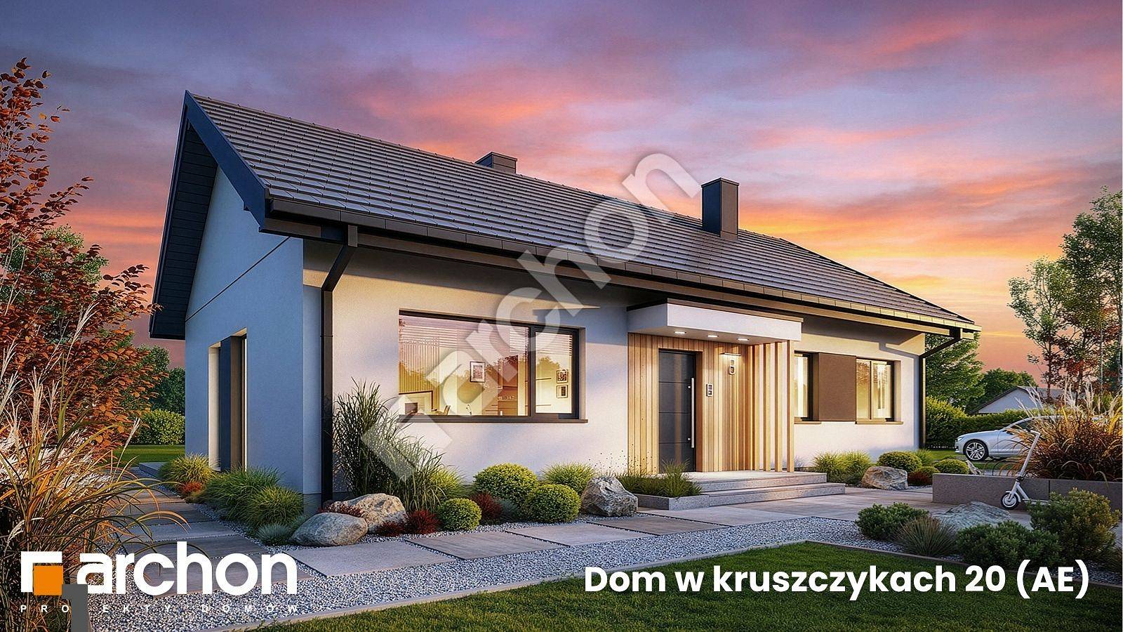 Nowoczesna parterówka dla wymagających -projekt Dom w kruszczykach 20 (AE)